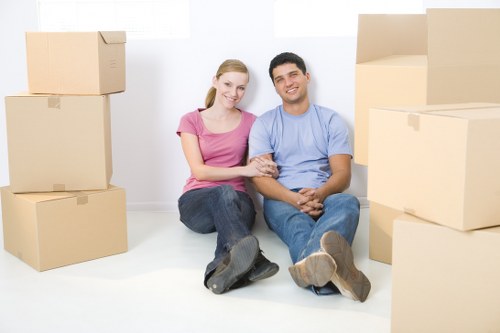 Customer placing a booking for storage services