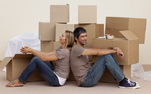 Fragile household items packed securely for an Earlsfield move